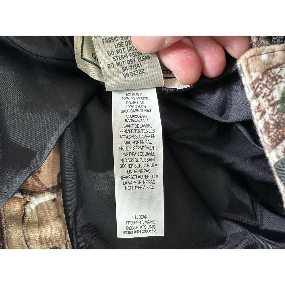 L.L. Bean Bib Insulated Overalls Mens XL Tall Realtree Camo Adjustable Strap NWT - Picture 13 of 13